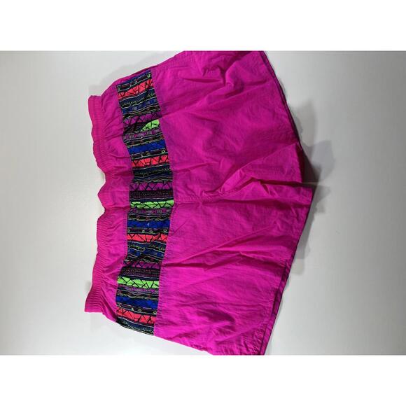 Vintage Pink Swim Shorts with Multicolour Patterned M - Picture 9 of 11